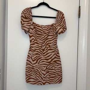 Lovers & Friends Zebra Print Mini dress - Size XXS